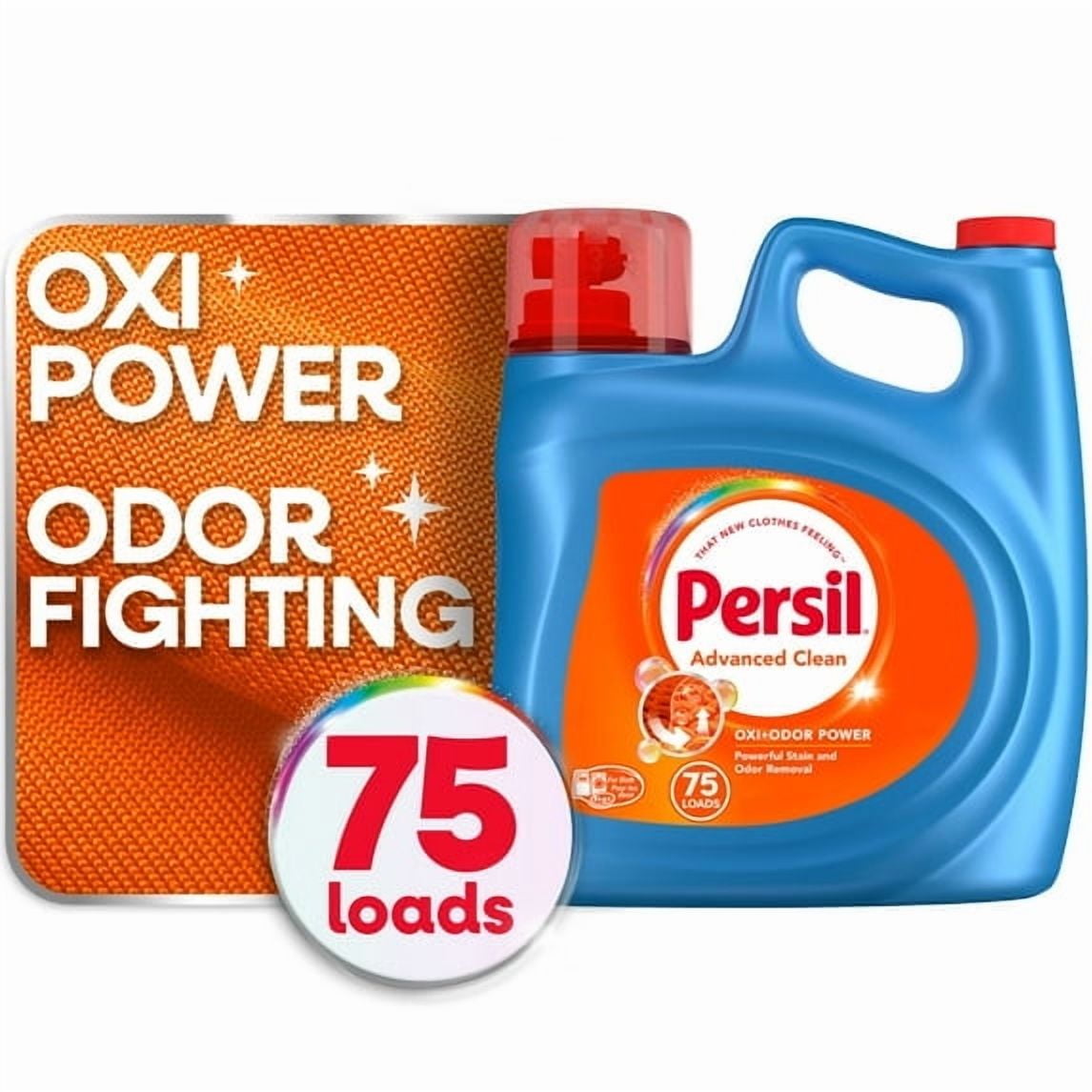 Persil Advanced Clean Liquid Laundry Detergent, Oxi + Odor, Original ...